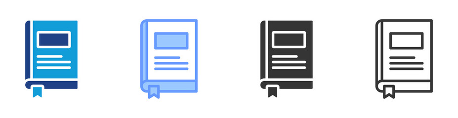 Poster - Hardcover icon set multiple style collection