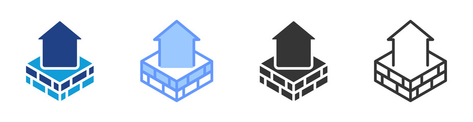 Poster - Foundation icon set multiple style collection