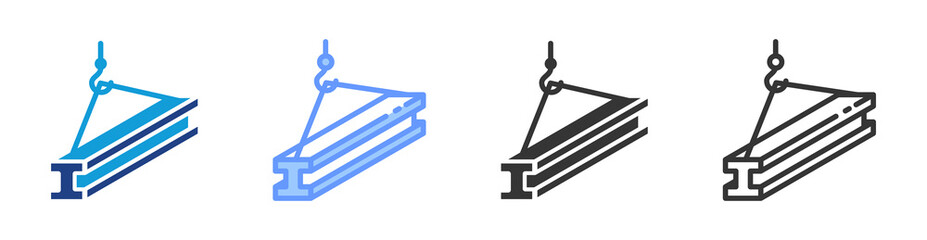 Aufkleber - Steel icon set multiple style collection