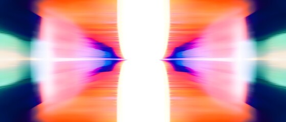 Poster - Symmetrical Abstract Design with Vibrant Colors