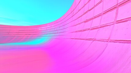 Poster - Abstract Pink and Blue Geometric Structure