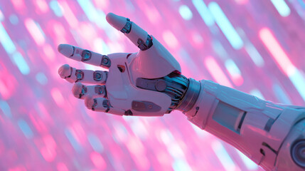 Poster - Explore ai robot hand technology futuristic innovation and artificial intelligence concept design artwork