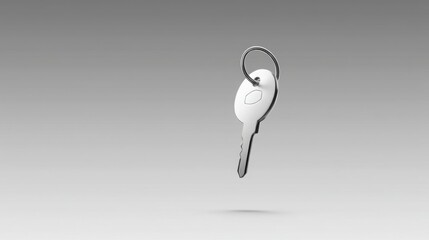 Poster - Unique black and white object displaying a futuristic design suggesting security and modern technology concepts