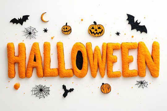 A bold festive HALLOWEEN banner stretches