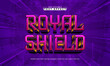 © Rini - royal shield editable text effect with a crown and kingdom text style
