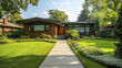 © Thanthara - Mid century modern home with lush garden and large windows