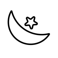 moon star vector icon