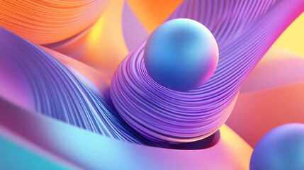 Poster - Abstract pastel colored marble wavy silky matter background, colorful background of light highlights in delicate shades, marble design in blue, orange, purple, and white for decor.