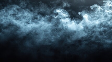 Poster - a swirling mist of smoke against a dark background, creating an ethereal and mysterious atmosphere.