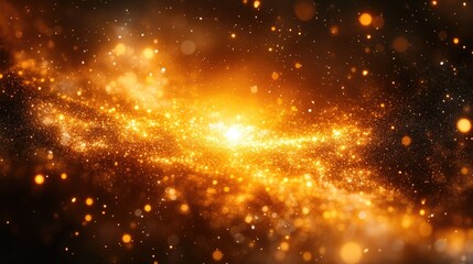 Wall Mural - fiery cosmic nebula