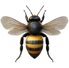 bee isolated on a transparent background png