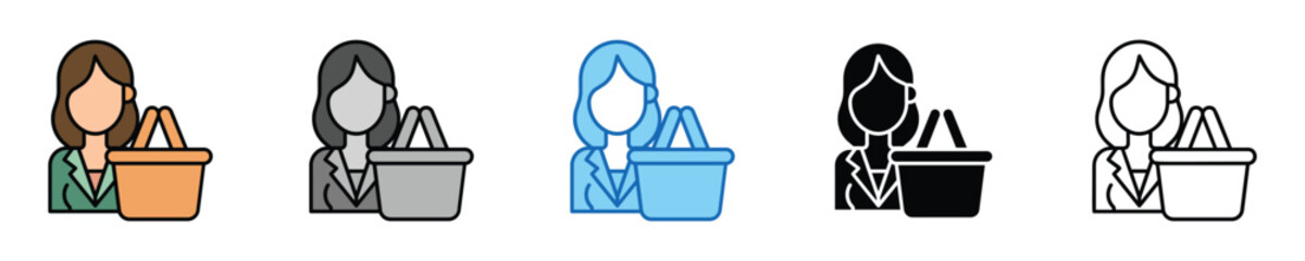 Poster - Customer Loyalty Icons Set – Editable Vector Icons in Multiple Styles