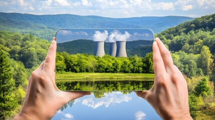 Poster - Digital innovation augmented reality for monitoring nuclear plants in forested valleys