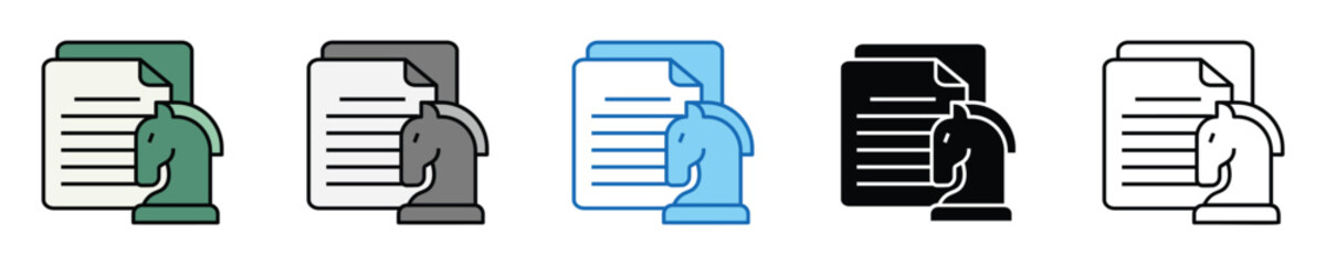Poster - Management Icons Set – Editable Vector Icons in Multiple Styles
