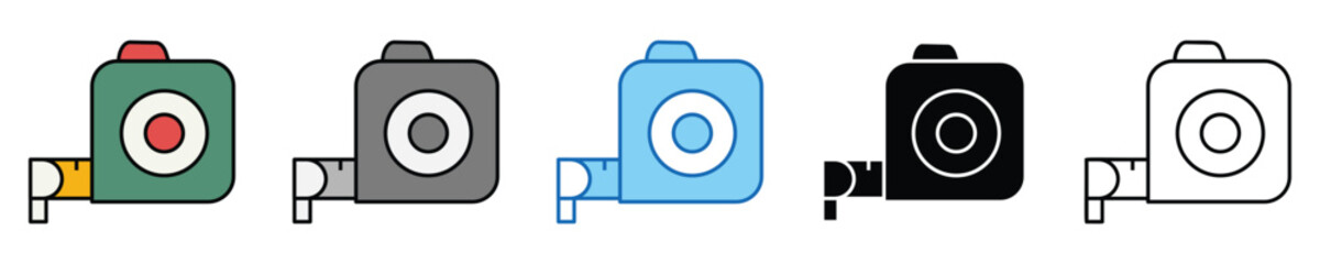 Poster - Measurement Icons Set – Editable Vector Icons in Multiple Styles