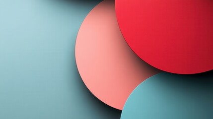 Poster - A vibrant composition of overlapping circular shapes in various colors, creating an abstract, modern aesthetic.