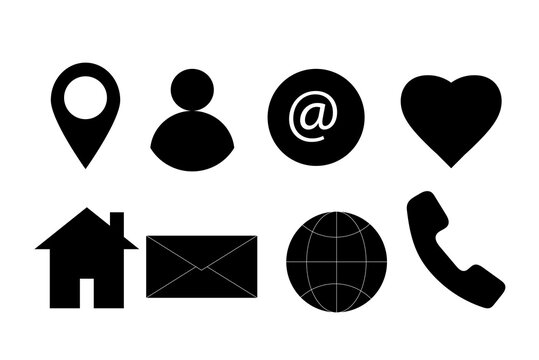 set of icons for web design vector