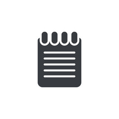 Poster - a simple notepad vector icon