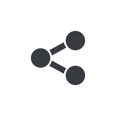 Poster - share media vector icon