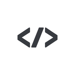 Poster - coding symbol vector icon