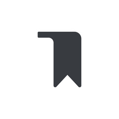 Poster - Ribbon bookmark vector icon