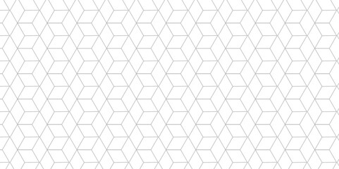 Vector seamless pattern with hexagon square cube geometric pattern shapes grid metal element texture design. abstract tiles gradient science web tech connection triangle diamond honeycomb.	
