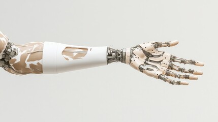 Poster - Robotic arm demonstrates advanced technology in everyday life for enhanced human capabilities