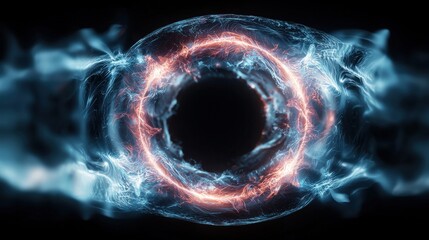 Poster - dynamic energy pulse abstract digital space visual art sci-fi environment close-up view conceptual d