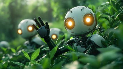 Poster - Microscopic view of futuristic nano robots operating within the human body for advanced medical treatment, illustrating nanotechnology, precision healthcare, and biotechnology innovation