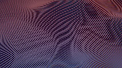 Fototapete - Flowing mosaic illusions in pink and yellow squares form a dynamic wave pattern, merging color distortion and synergy in a modern, futuristic aesthetic.