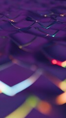 Aufkleber - A rippling mosaic of fluid squares in rich purple hues, creating illusions of a wave pattern that merges technology and synergy for a sleek, futuristic design........