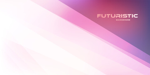 Poster - A futuristic background with abstract geometric shapes in pink and white. Clean lines and a dynamic layout create a sleek, modern design, perfect for digital projects, presentations, and branding.