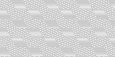 Vector geometric diagonal fabric waves seamless line texture. Seamless pattern Abstract geometric with stripes. Gray mesh background ornament.	