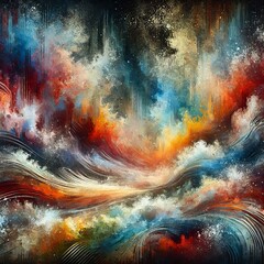 Canvas Print - emotional representing psychological landscapes izobra