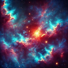 Canvas Print - galactic pops of fiery o