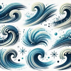 Wall Mural - various pure white spray izo