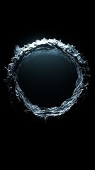 Poster - Circular portal of water creating a mysterious atmosphere