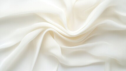 Aufkleber - Soft white silk background, flowing with luxury reflecting texture elegant wedding ambiance and refined design possibilities