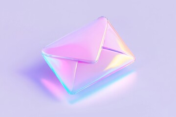 Poster - Futuristic email notification icon design concept for digital platforms