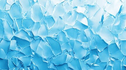 Poster - Broken ice surface forming abstract geometric pattern