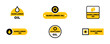 © Міша Герба - Set of sunflower oil vector yellow icon. Natural ingredient to food. Label on bottle. Vector 10 Eps.
