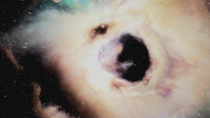 Wall Mural - Mysterious cosmic phenomena reveal beauty of the universe in endless void