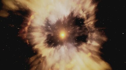 Wall Mural - cosmic explosion reveals the magnificent beauty of distant galaxies