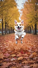 Poster - dog in the park