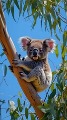 Poster - koala in tree