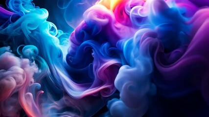 Poster - Mesmerizing Colorful Smoke A Visual Symphony of Swirls and Hues