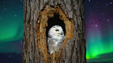 Poster - owl in the night