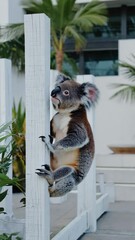 Poster - koala in a tree