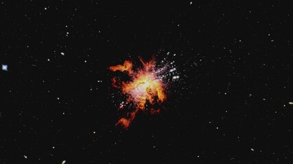Wall Mural - Explore the wonders of space and the beauty of cosmic explosions