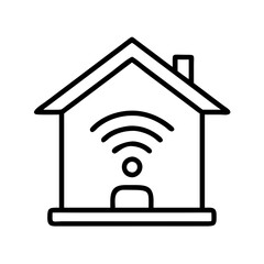 Poster - Smart home wifi connection concept for wireless technology iot automation and internet access